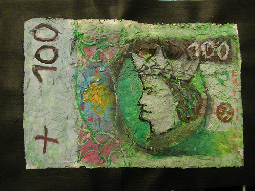 malowany banknot
